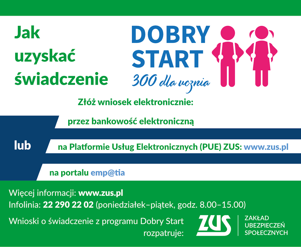 Baner Dobry starrt www.zus.pl
